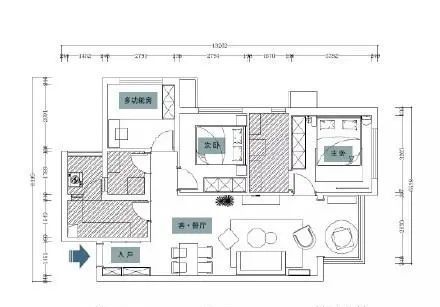 91㎡北欧风三居室，简约设计让人一进门就心动
