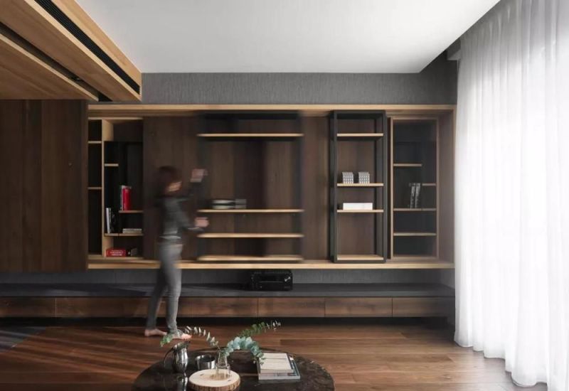 电视墙不会装别瞎装，学她家这么定制柜子，实用与颜值并存！晒晒 - 家居知识