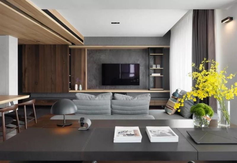 电视墙不会装别瞎装，学她家这么定制柜子，实用与颜值并存！晒晒 - 家居知识