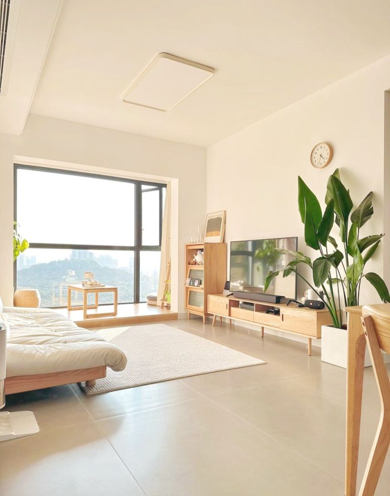 原木风不铺木地板，这样装修，既敞亮又温馨 - 家居知识