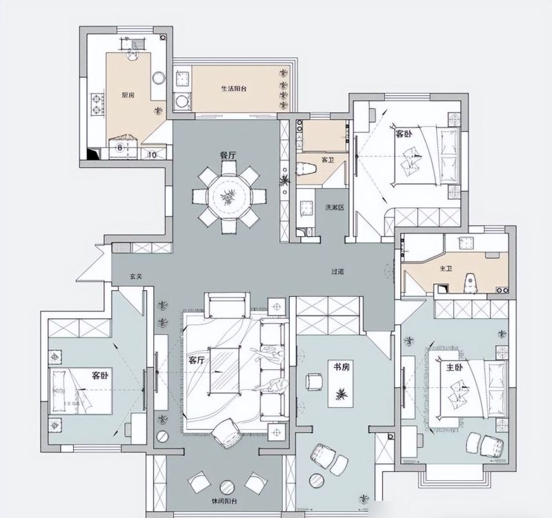 参观完她家，才知道新中式风有多美，152㎡简单清澈，时尚有品位 - 家居知识