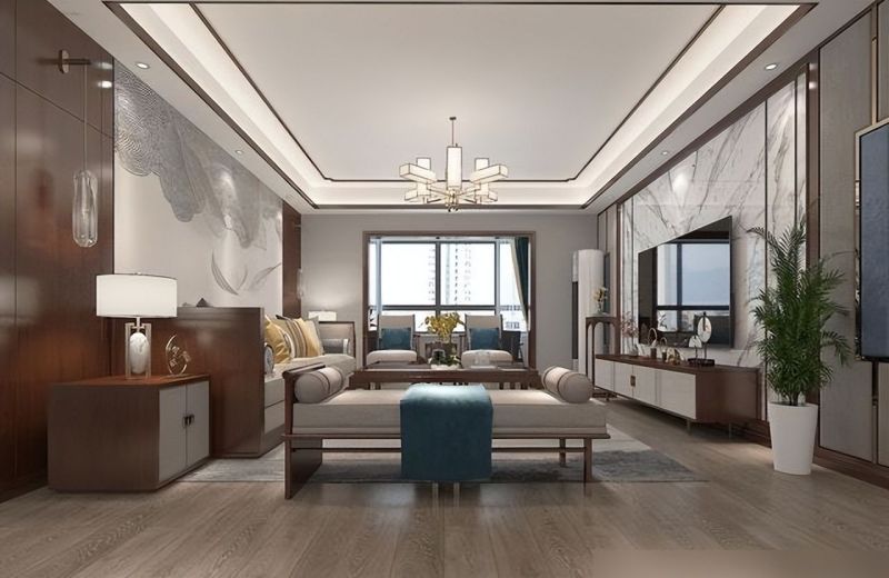 参观完她家，才知道新中式风有多美，152㎡简单清澈，时尚有品位 - 家居知识