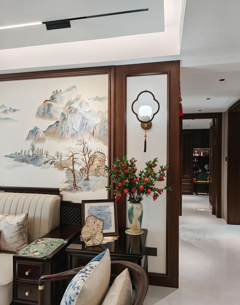 放弃纠结的黑白风，转身拥抱了新中式。装修落地那一刻真的爱了！ - 家居知识