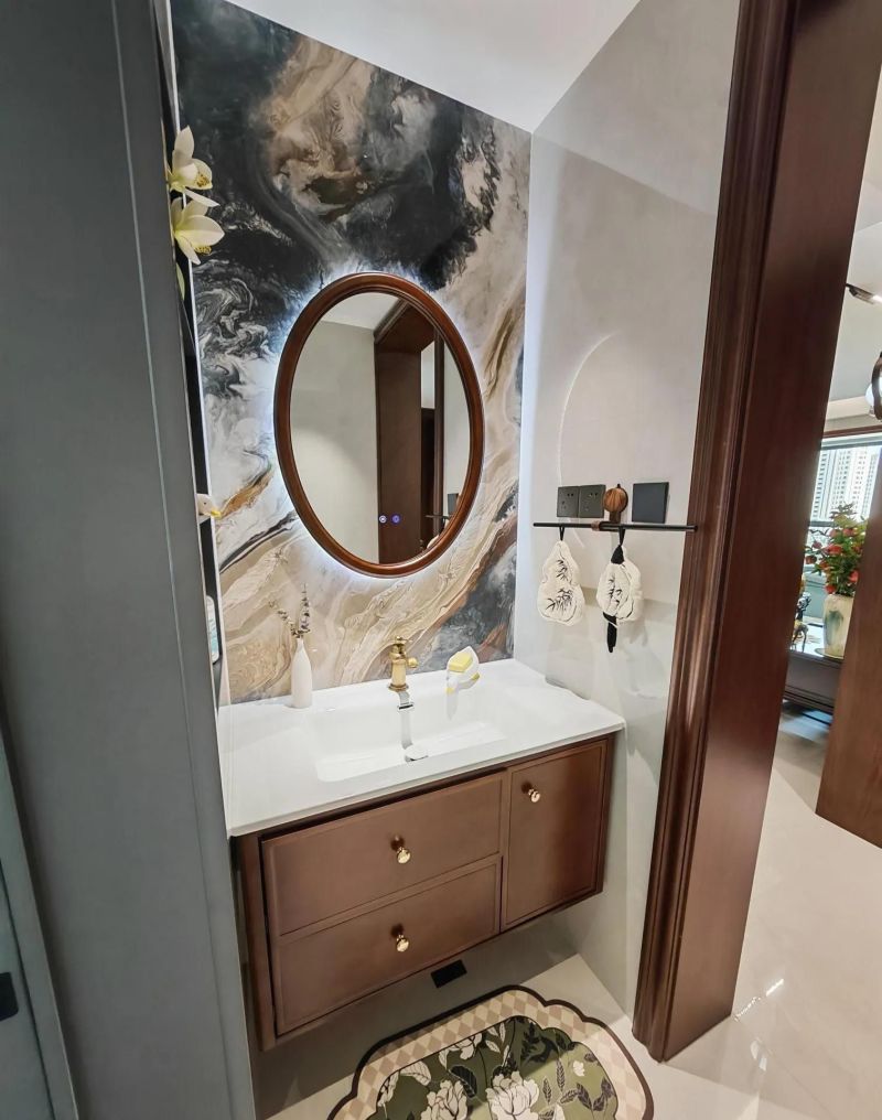 放弃纠结的黑白风，转身拥抱了新中式。装修落地那一刻真的爱了！ - 家居知识