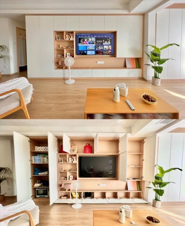 满墙电视柜多好用？看看这些成功案例，照着做能储物颜值高是真香 - 家居知识