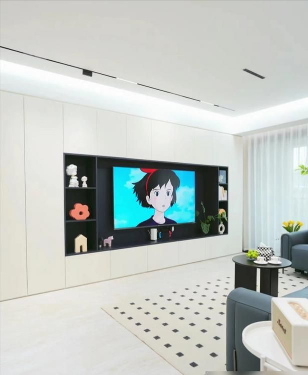 满墙电视柜多好用？看看这些成功案例，照着做能储物颜值高是真香 - 家居知识