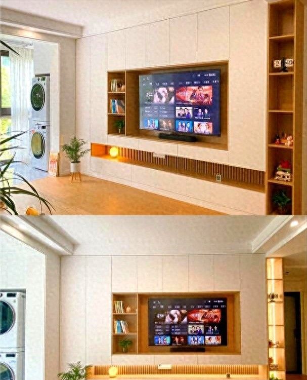 满墙电视柜实用又美观？这些成功案例让你一眼爱上！