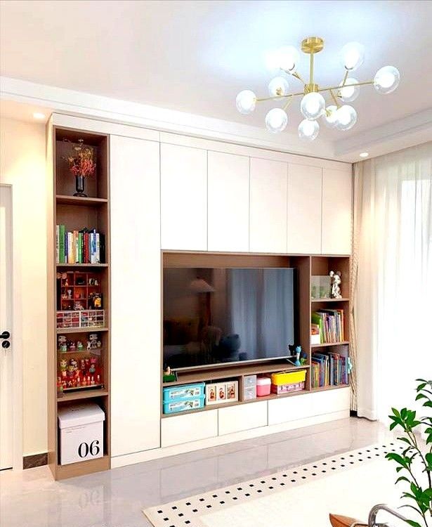 满墙电视柜多好用？看看这些成功案例，照着做能储物颜值高是真香 - 家居知识