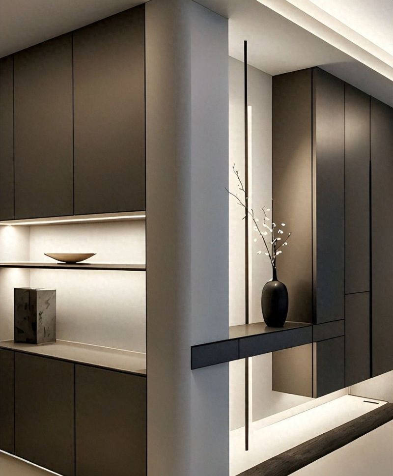 玄关别再只放鞋柜了！现在流行这样设计，美观又实用！