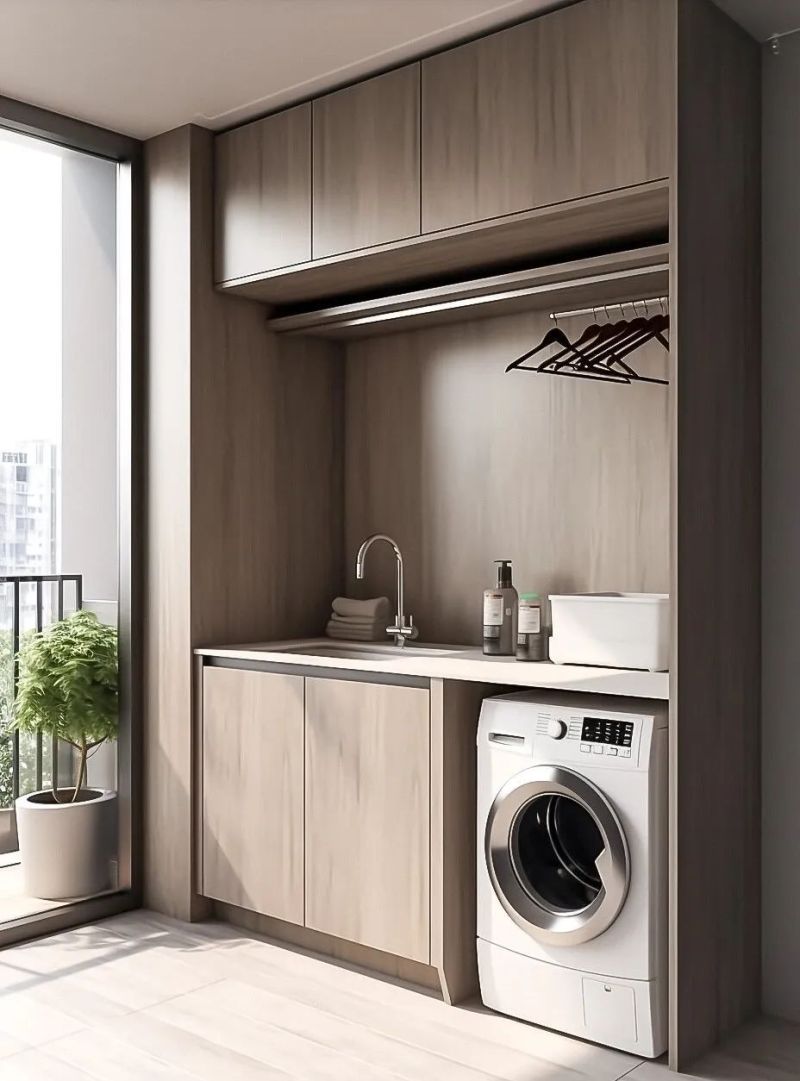 解锁 2025 洗衣柜流行密码，打造高颜值阳台洗衣区 - 家居知识