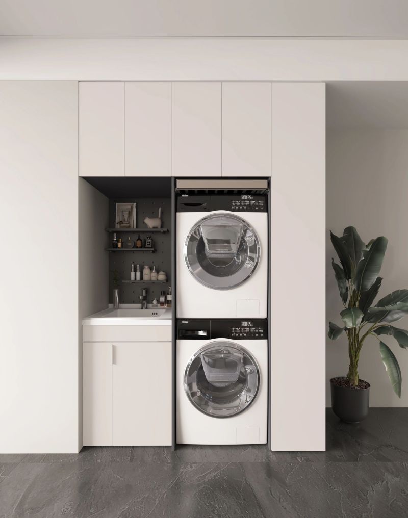 阳台洗衣柜怎么设计好？盘点2024流行阳台洗衣柜设计，个个精品！ - 家居知识