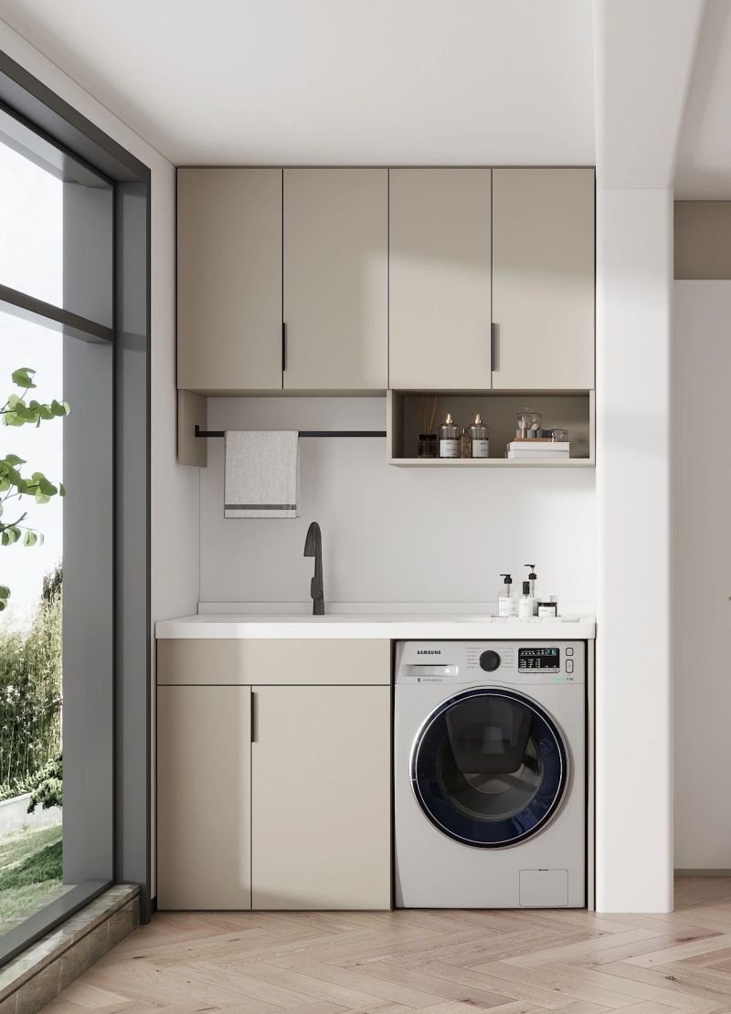 阳台洗衣柜怎么设计好？盘点2024流行阳台洗衣柜设计，个个精品！ - 家居知识