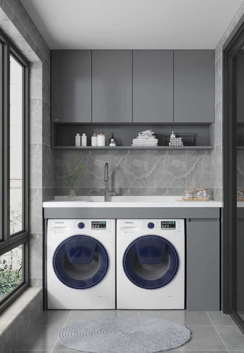阳台洗衣柜怎么设计好？盘点2024流行阳台洗衣柜设计，个个精品！ - 家居知识