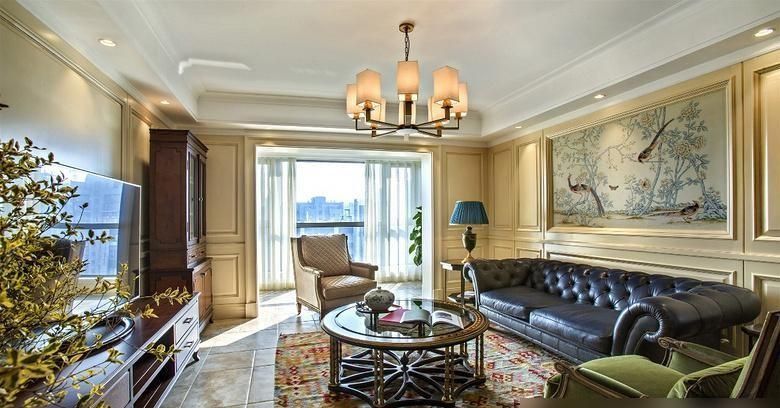 她家太豪华了，140平方装成休闲美式，满屋雍容华贵，场面很精美 - 家居知识