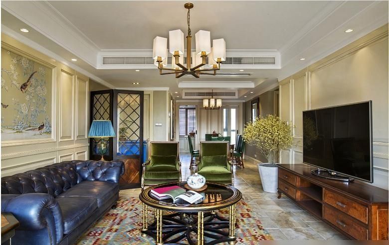 她家太豪华了，140平方装成休闲美式，满屋雍容华贵，场面很精美 - 家居知识