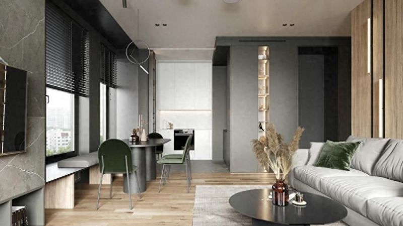 仅60平，俄罗斯姑娘将小公寓利用合理，黑色北欧风超有质感，很棒 - 家居知识