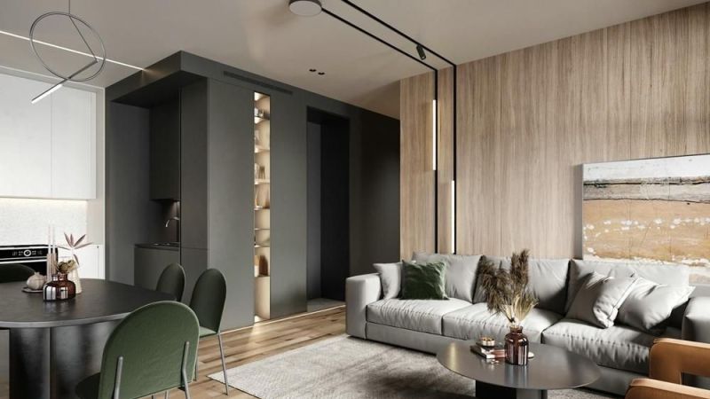 仅60平，俄罗斯姑娘将小公寓利用合理，黑色北欧风超有质感，很棒 - 家居知识