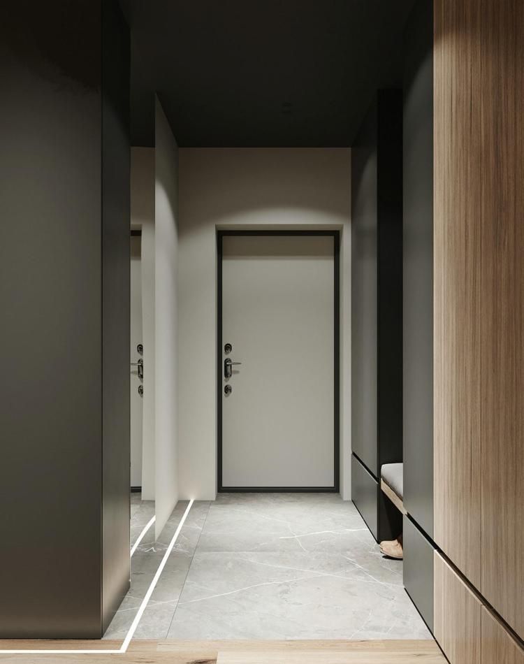 仅60平，俄罗斯姑娘将小公寓利用合理，黑色北欧风超有质感，很棒 - 家居知识