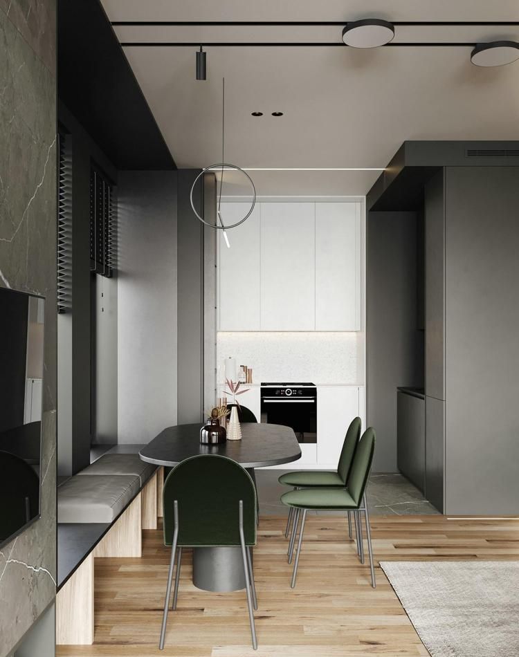 仅60平，俄罗斯姑娘将小公寓利用合理，黑色北欧风超有质感，很棒 - 家居知识