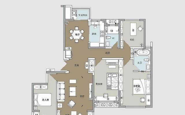 长沙夫妻的新中式风格装修，入户端景太好看，家中充满了惊艳效果 - 家居知识