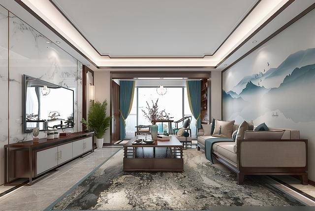 长沙夫妻的新中式风格装修，入户端景太好看，家中充满了惊艳效果 - 家居知识