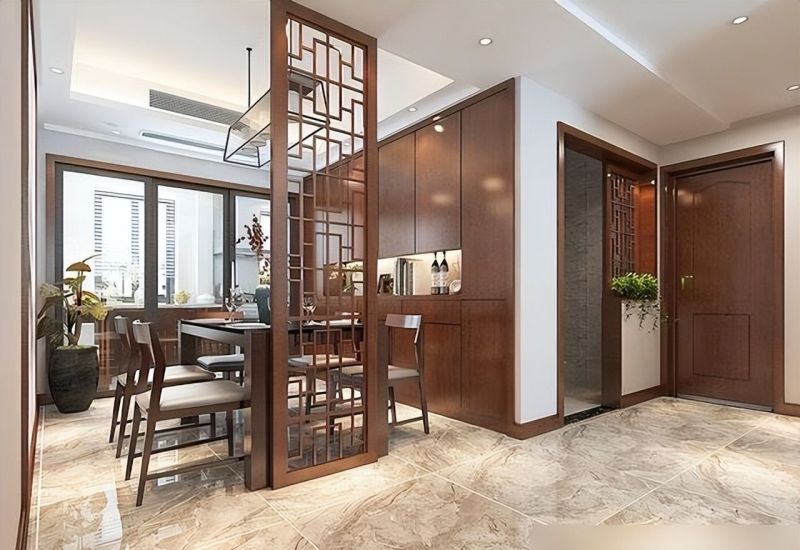 女老师的新房装修，新中式风太韵味，客厅不仅装了电视机还有投影 - 家居知识