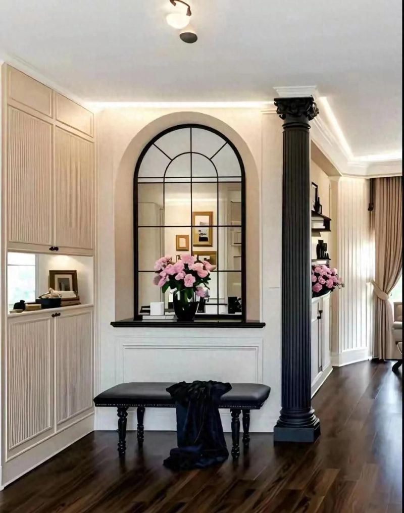 玄关柜这样装太惊艳！同事家做客一进门就被美到