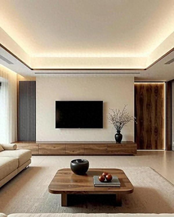 128m²白墙×胡桃木中古家，硬装质感美到窒息