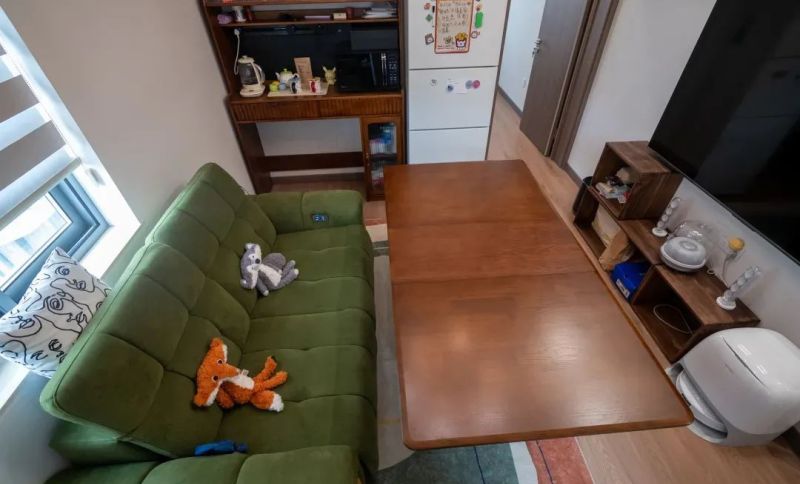 真实改造｜胡桃木 + 橄榄绿，60平小户型靠设计逆袭！ - 家居知识