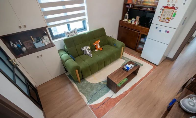 真实改造｜胡桃木 + 橄榄绿，60平小户型靠设计逆袭！ - 家居知识