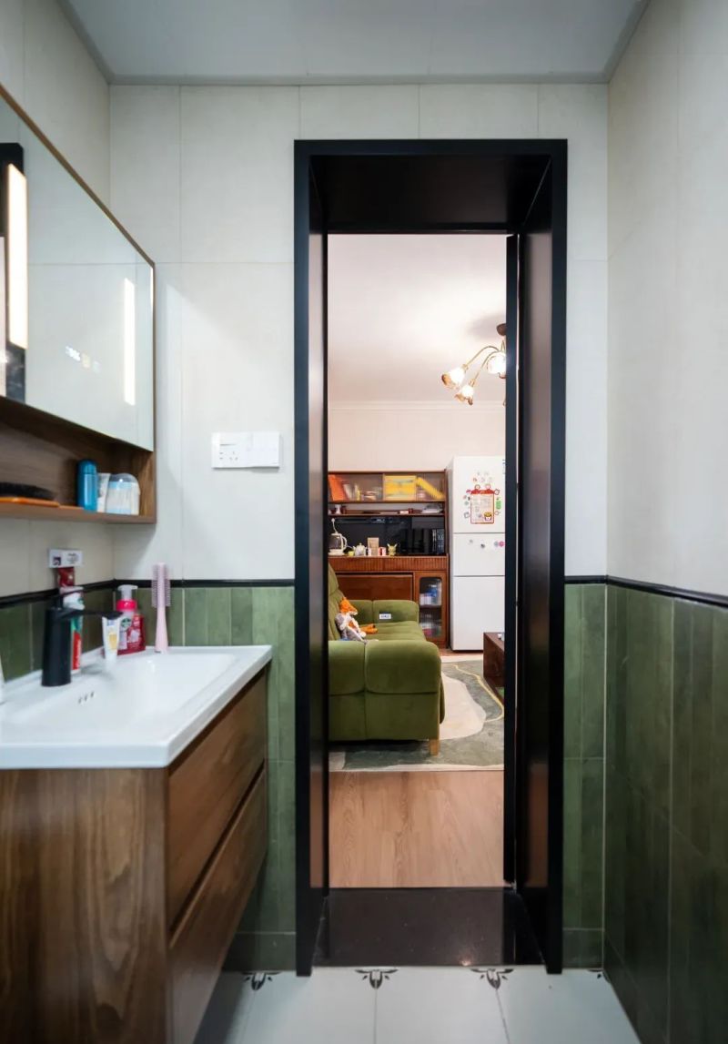 真实改造｜胡桃木 + 橄榄绿，60平小户型靠设计逆袭！ - 家居知识