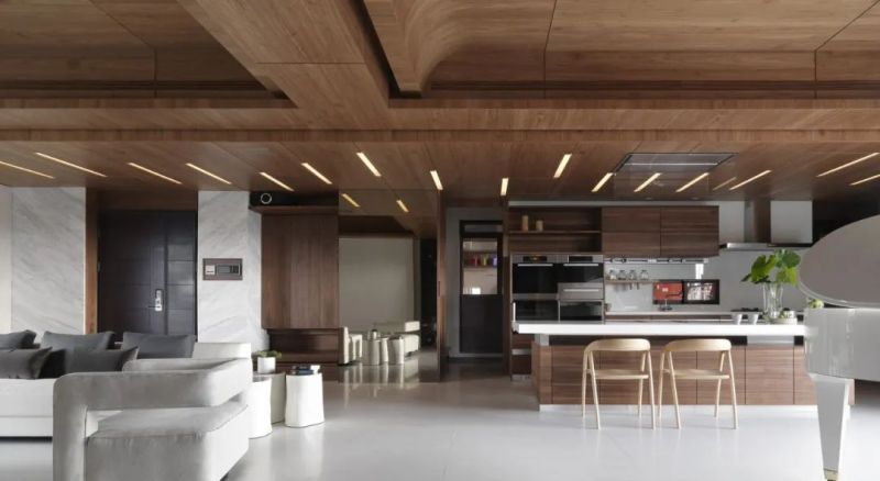 大而不空！290m²现代原木风：木色做底，日子才是最鲜活的装饰！ - 家居知识