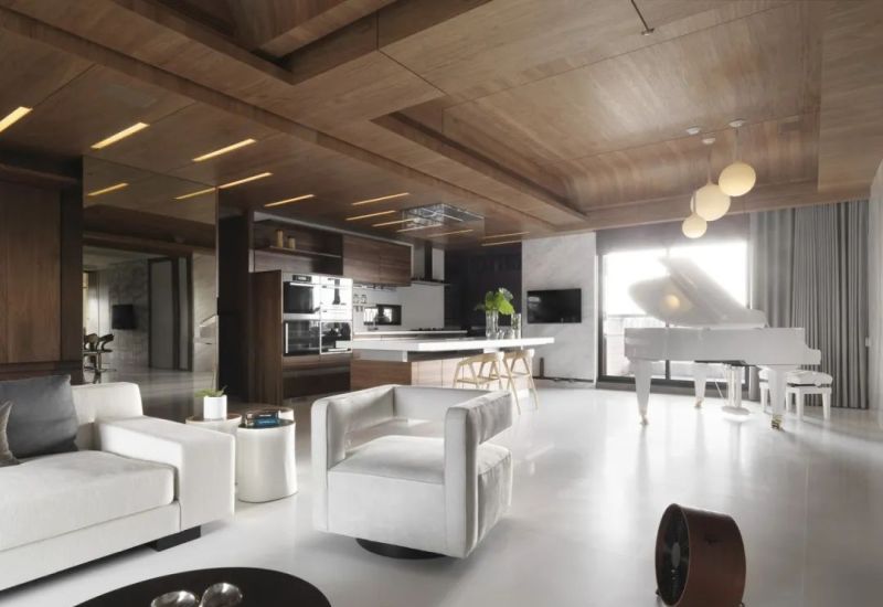 大而不空！290m²现代原木风：木色做底，日子才是最鲜活的装饰！ - 家居知识