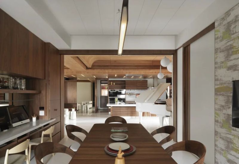 大而不空！290m²现代原木风：木色做底，日子才是最鲜活的装饰！ - 家居知识