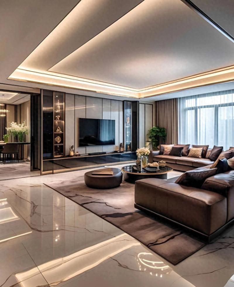 轻奢风电视墙设计，高级感拉满！