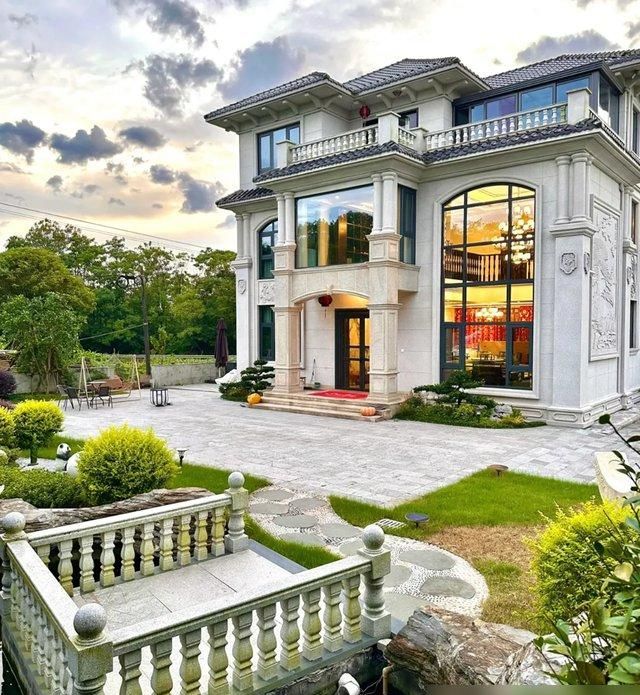 浙江一女子住农村自建房，新中式风格装修，800㎡的院子，惬意！ - 家居知识