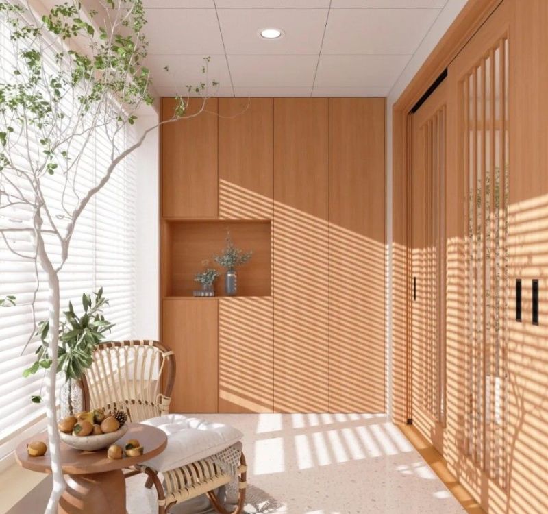 一眼便沦陷的现代日式风，这静谧的木纹肌理感，好舒适！ - 家居知识