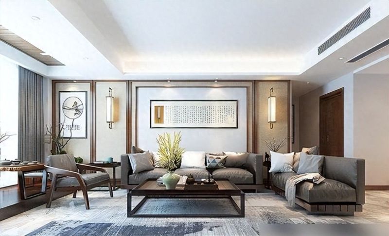 女老师的新房装修，新中式风太韵味，客厅不仅装了电视机还有投影 - 家居知识