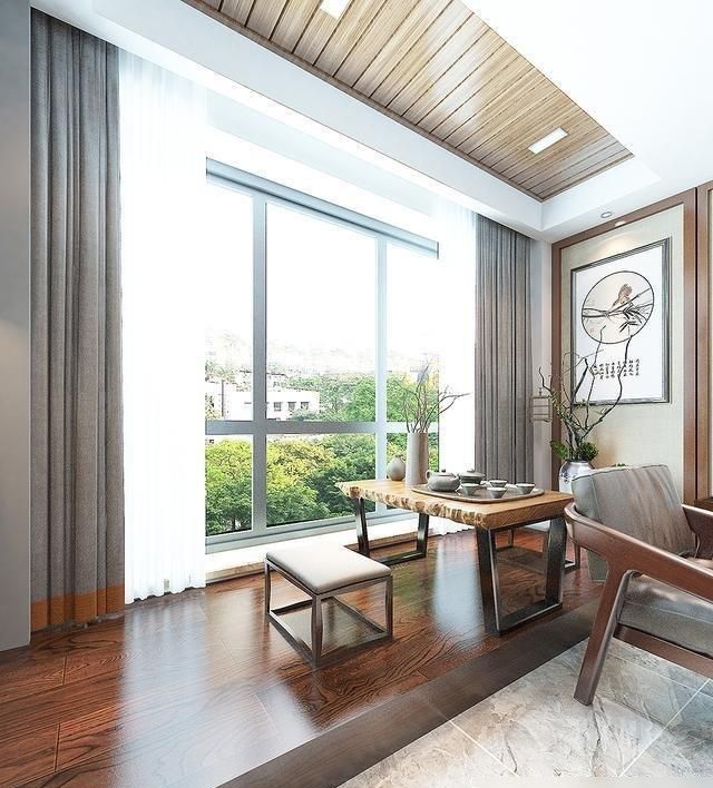 女老师的新房装修，新中式风太韵味，客厅不仅装了电视机还有投影 - 家居知识