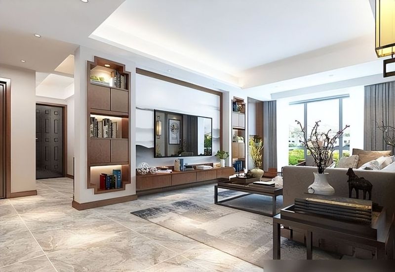 女老师的新房装修，新中式风太韵味，客厅不仅装了电视机还有投影 - 家居知识