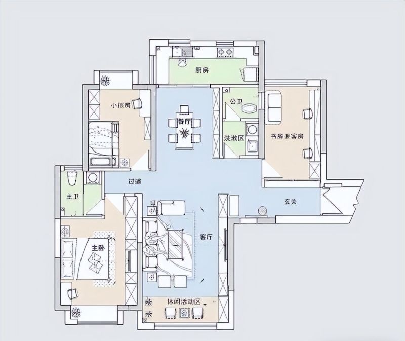 女老师的新房装修，新中式风太韵味，客厅不仅装了电视机还有投影 - 家居知识