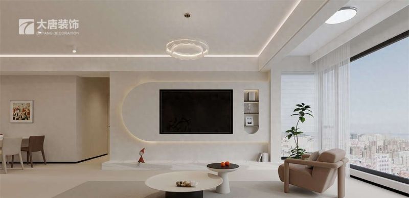 135㎡现代风格装修案例，素雅简约，静享生活之美