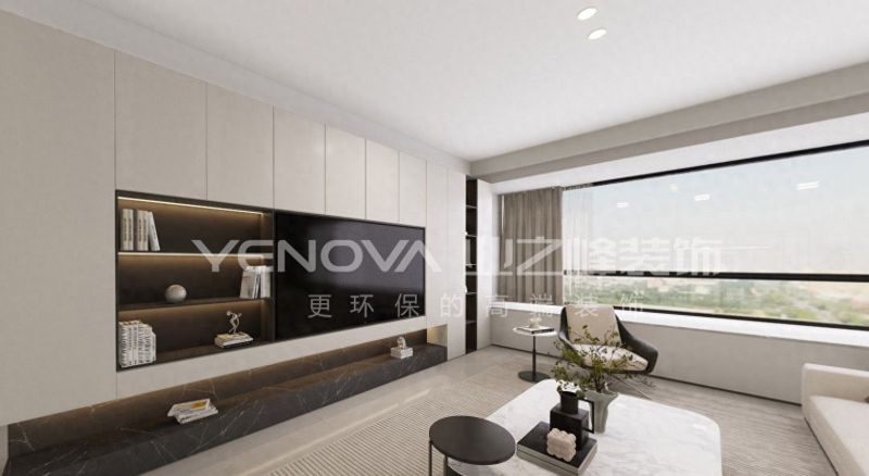 130㎡现代简约风装修案例，唐山湖岸缇香雅居设计解析