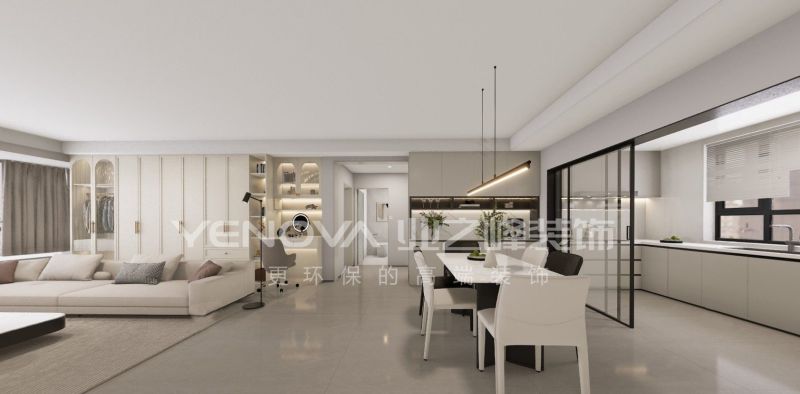 唐山湖岸缇香130平方米现代简约风格装修效果案例|业之峰装饰 - 家居知识