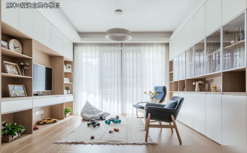 看完她家，我承认越简单的装修越好看，原木配奶油白，温馨又明亮 - 家居知识