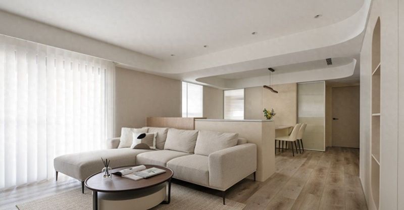 89㎡奶油风三口之家，治愈满分的生活温柔模样