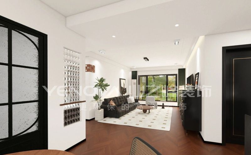 唐山禾木花苑95平方米中古风格装修效果案例|业之峰装饰 - 家居知识