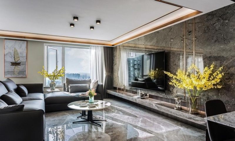 【实景案例】深色系现代轻奢大宅，高级与质感的完美呈现！ - 家居知识