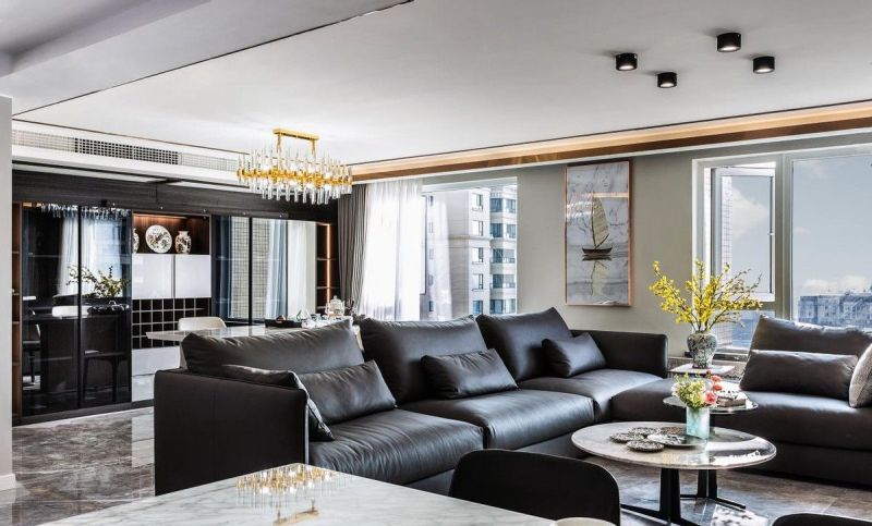 【实景案例】深色系现代轻奢大宅，高级与质感的完美呈现！ - 家居知识