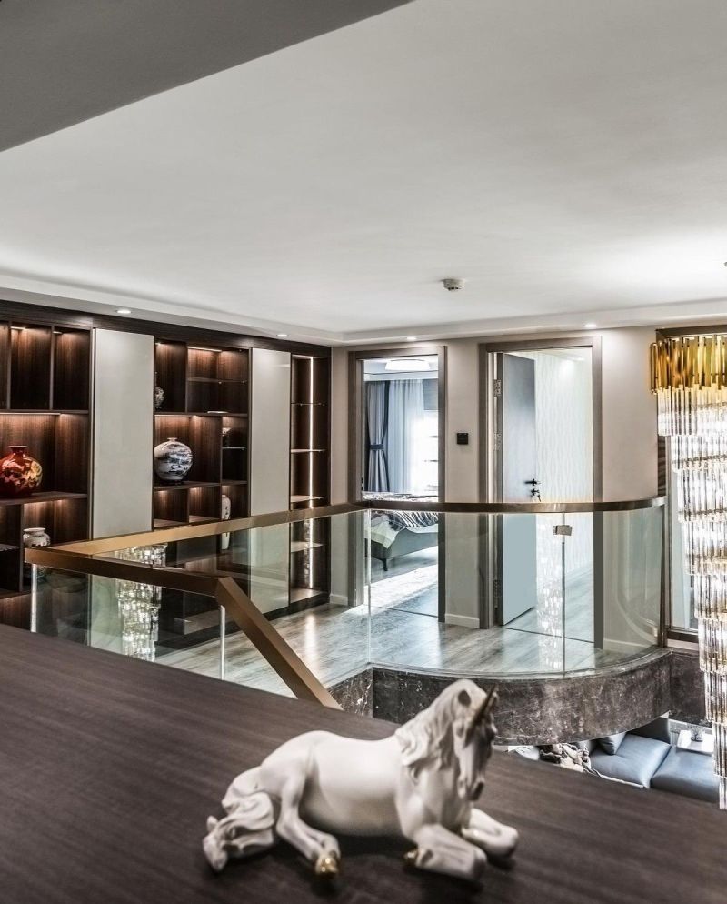 【实景案例】深色系现代轻奢大宅，高级与质感的完美呈现！ - 家居知识
